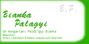 bianka palagyi business card